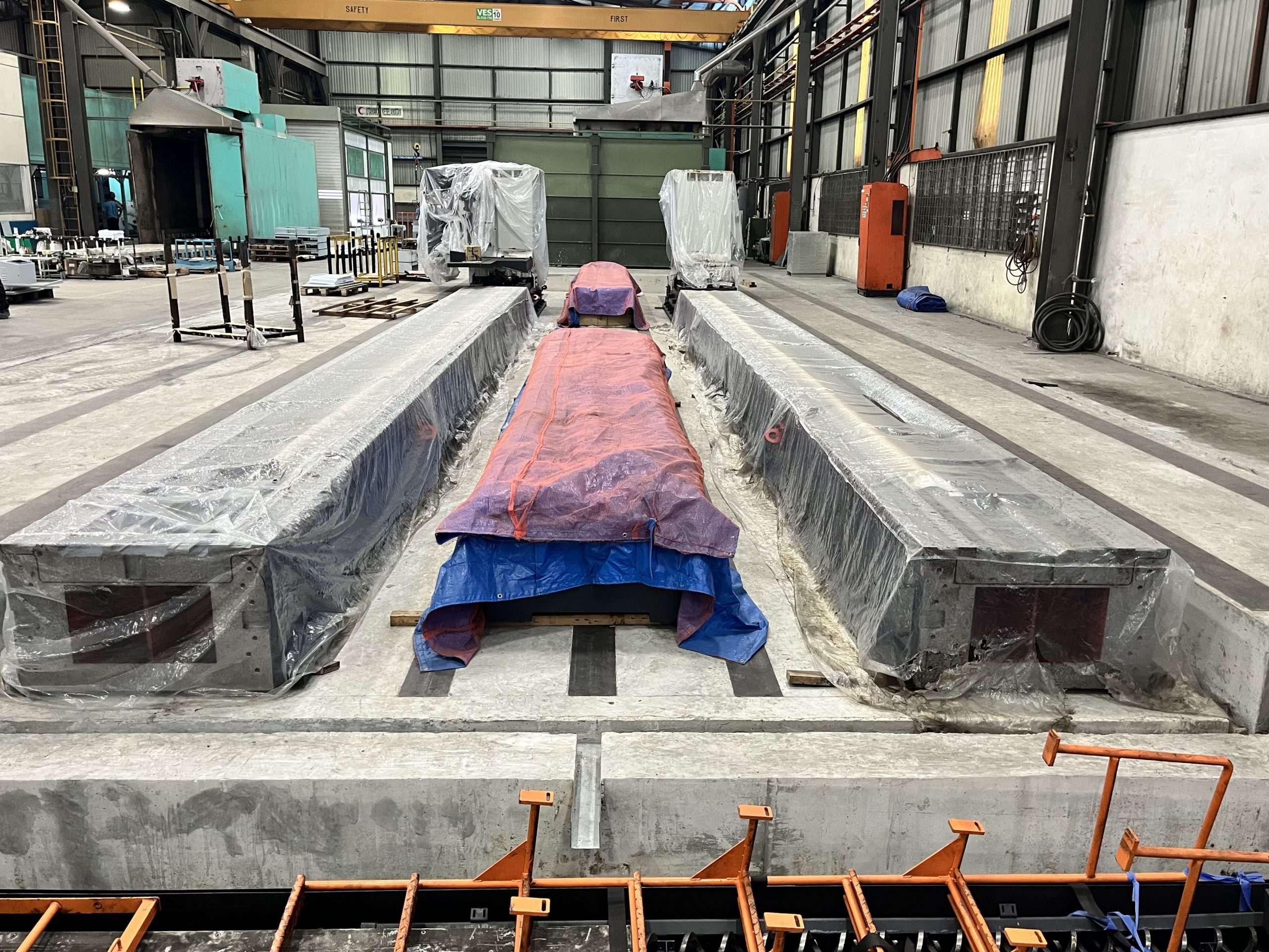 Sitework completed for Double Column Machine